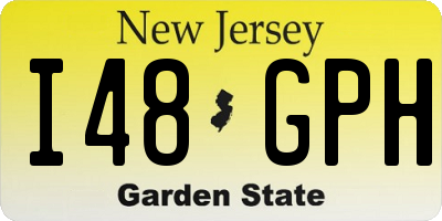 NJ license plate I48GPH