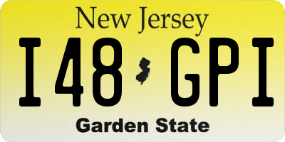 NJ license plate I48GPI