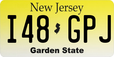 NJ license plate I48GPJ