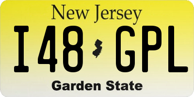 NJ license plate I48GPL