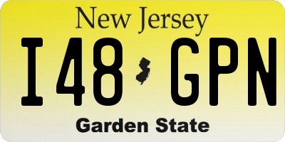 NJ license plate I48GPN