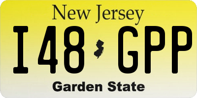 NJ license plate I48GPP