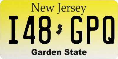 NJ license plate I48GPQ