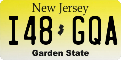 NJ license plate I48GQA