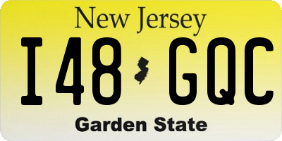 NJ license plate I48GQC