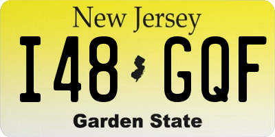NJ license plate I48GQF