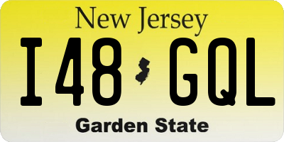 NJ license plate I48GQL