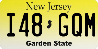 NJ license plate I48GQM