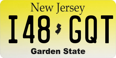 NJ license plate I48GQT