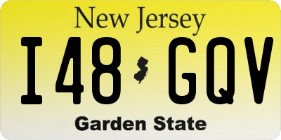 NJ license plate I48GQV