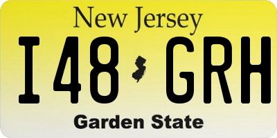 NJ license plate I48GRH