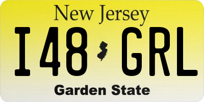 NJ license plate I48GRL