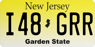 NJ license plate I48GRR