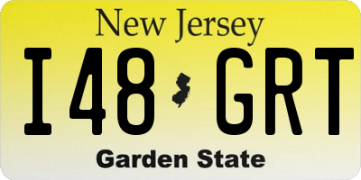 NJ license plate I48GRT