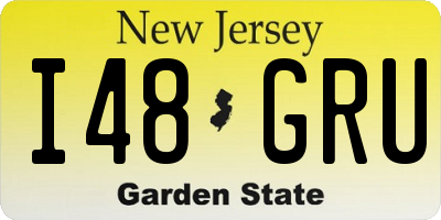 NJ license plate I48GRU