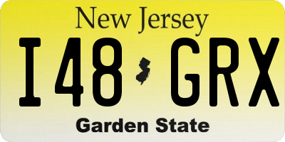NJ license plate I48GRX