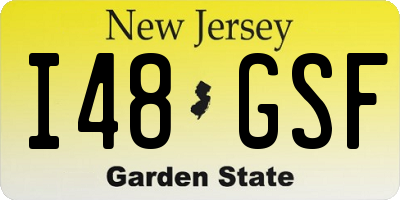 NJ license plate I48GSF