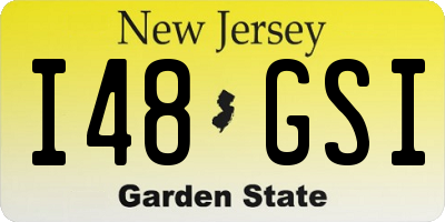 NJ license plate I48GSI