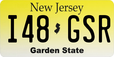 NJ license plate I48GSR