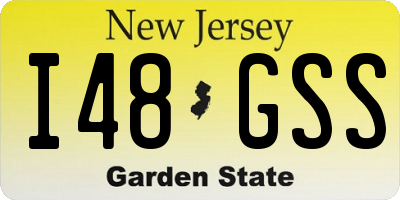 NJ license plate I48GSS