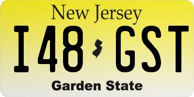 NJ license plate I48GST