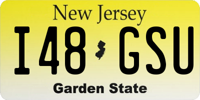 NJ license plate I48GSU