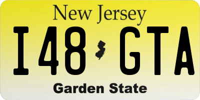 NJ license plate I48GTA