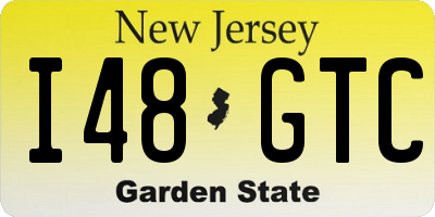 NJ license plate I48GTC