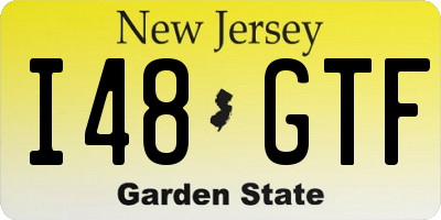 NJ license plate I48GTF