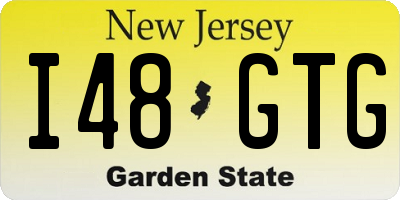 NJ license plate I48GTG