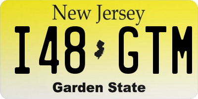 NJ license plate I48GTM