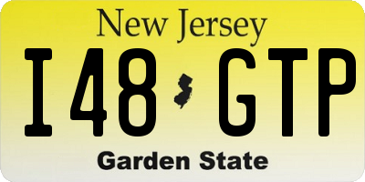 NJ license plate I48GTP