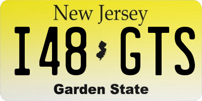 NJ license plate I48GTS