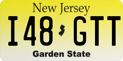 NJ license plate I48GTT