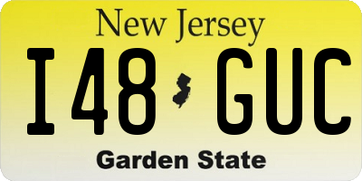 NJ license plate I48GUC