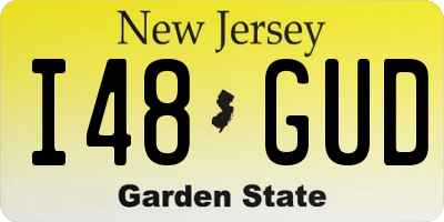 NJ license plate I48GUD
