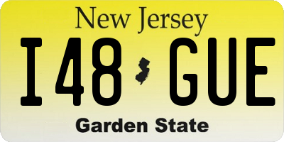 NJ license plate I48GUE