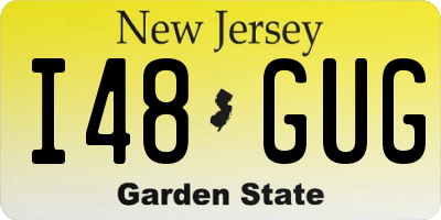 NJ license plate I48GUG