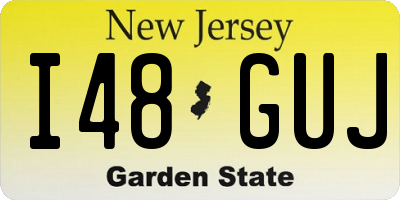 NJ license plate I48GUJ