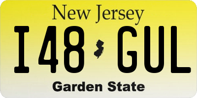 NJ license plate I48GUL