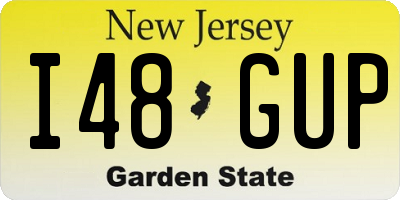NJ license plate I48GUP