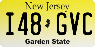 NJ license plate I48GVC