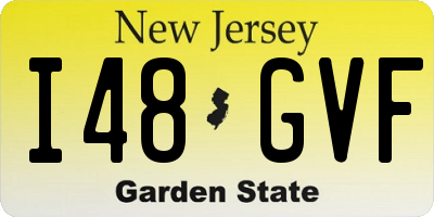 NJ license plate I48GVF