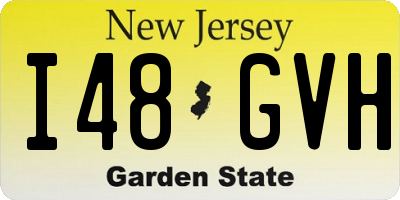 NJ license plate I48GVH