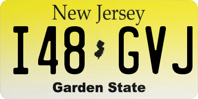 NJ license plate I48GVJ