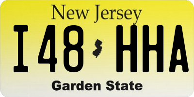 NJ license plate I48HHA