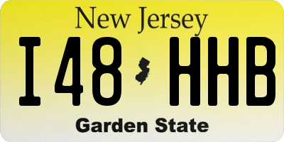 NJ license plate I48HHB