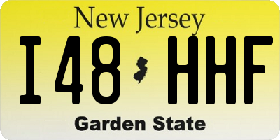 NJ license plate I48HHF
