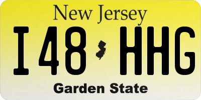 NJ license plate I48HHG