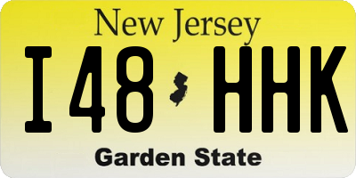 NJ license plate I48HHK
